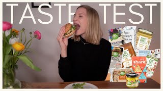 AKTUELLE VEGANE NEUHEITEN dm amp Rossmann im TASTE TEST Burger Eiersalat Linsen Chips amp mehr [upl. by Tabbatha580]