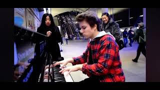 DANCE MONKEY METRO STATION PIANO PERFORMANCE IN LONDON FEATURING PETER BUKA [upl. by Katey]