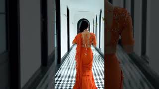 orange saree 9791873401 embroidery womensclothing [upl. by Tdnaltroc]