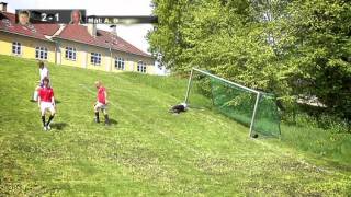 Golden Goal  Skråningsfotball  Playing footballsoccer in a hill wEng subs [upl. by Stedt]