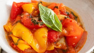 Peperonata Original Rezept Italienisch [upl. by Velda]