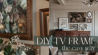 Easiest DIY TV Frame EVER  Quick Tutorial [upl. by Zolner961]