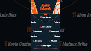 Nómina de Colombia para enfrentar a Bolivia 🇧🇴⚽🏆⚽🇨🇴Viral futbol eliminarorias2026 [upl. by Lebam]