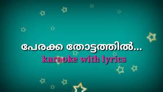 Perakka thottathil karaoke with lyrics [upl. by Ramos]