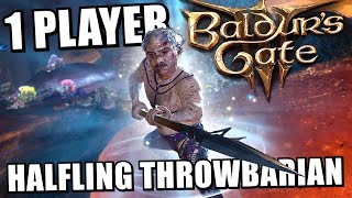 🔴 BG3 1 Player Halfling Throwbarian [upl. by Dasie]