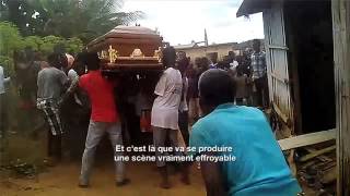 Macabre cérémonie du cercueil volant  1 mort Côte dIvoire [upl. by Seppala]