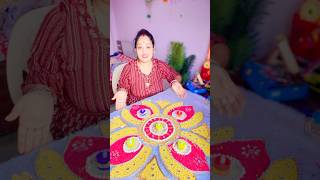 Easy rangoli crafts for school competition diy shorts viralsong chathpuja [upl. by Lorilyn]