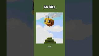 Minecraft Bee in Movie 64bit 32bit 16bit 8bit 4bit 2bit 1bit [upl. by Imij]