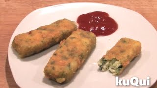 VEGGIE MozzarellaSpinatSticks Ein tolles und simples Rezept [upl. by Malchus530]