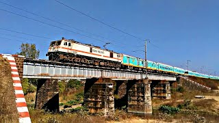 DurgHazrat Nizamuddin Humsafar Express passing MPS over Bridge 4000 Subscribers Special IR [upl. by Eelir]