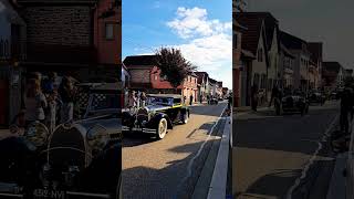 Vintage Bugattis driving through Dorlisheim Part 12 bugatti cars classiccars vintagecars drive [upl. by Shela147]