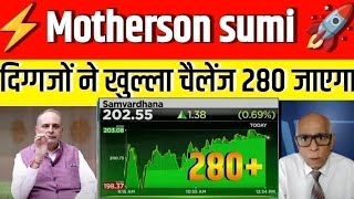 samvardhana motherson share latest news  motherson sumi share target  motherson stock analysis [upl. by Olgnaed]