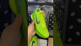 Unboxing Kobe 6 Grinch Wonderkicks kobe6 [upl. by Oremodlab779]