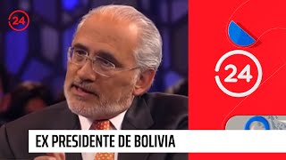 Ex presidente de Bolivia quotEl escenario que plantea Chile sobre el juicio es sesgadoquot  24 Horas TVN [upl. by Gardell]