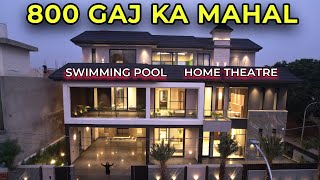 Inside a 800 Yard Luxurious Contemporary 6 BHK Villa with Lift Swimming Pool Home Theatre [upl. by Elleira124]