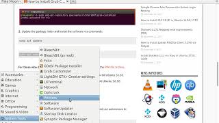 How to Install Grub Customizer and using Ubuntu Lubuntu 1710 [upl. by Schuyler929]