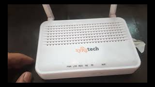 Syrotech router configuration Model SYGPON1100WDONT Product ONUONT  Router Full setup in PPPoe [upl. by Felisha653]