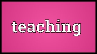 Teaching Meaning [upl. by Doolittle]