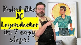 Paint like JC Leyendecker in 7 easy steps [upl. by Htebesile]