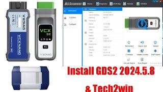 How to Install VXDIAG GM GDS2 202458 amp Tech2win Software OBDII365 [upl. by Asylla68]