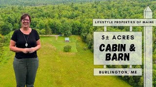 Cabin amp Barn on 5± Acres  Maine Real Estate [upl. by Melisande]