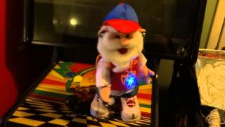 Rapping Santa Doll Raps Jingle Bells and Gettin Jiggy With It Christmas Rappin Thrift Shop [upl. by Allebara351]