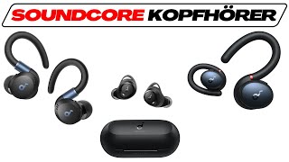 Soundcore Kopfhörer im Test Vergleich 2024 TOP 3 🥇 Bluetooth Sportkopfhörer Testsieger by Anker [upl. by Klapp21]