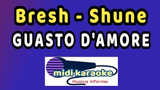 Bresh Shune  GUASTO DAMORE  karaoke [upl. by Zoi]