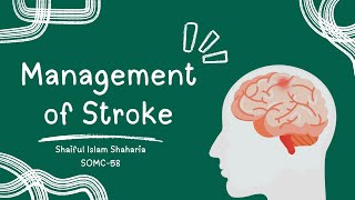 Tutorial 02 Management of Stroke [upl. by Devinna645]