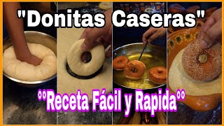 DONITAS Caseras RECETA FÁCIL  El Cocinero en Proceso [upl. by Yar]