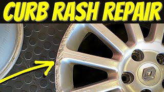 How To Repair Curb Rash on Alloy Wheels at HOME [upl. by Agee]