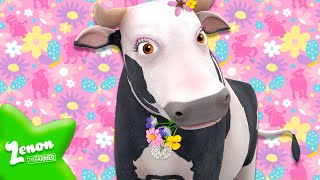 🐄 COW COMPILATION 🐮 MIX 🌈 FOR KIDS  Zenon the Farmer [upl. by Dorotea]