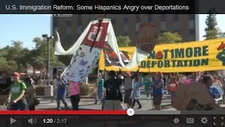 DeporterInChief Some Hispanics Angry at Obama over Deportations [upl. by Lasley700]