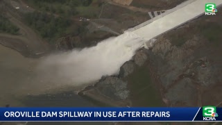 Oroville Dam spillway in use April 2019 [upl. by Lurleen]