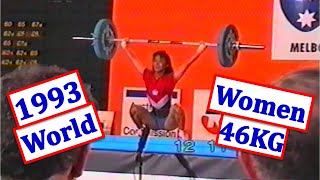 Women 46KG  1993  World Weightlifting Championships  Melbourne AUS [upl. by Charlotta209]