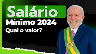 Salário mínimo 2024 Qual o valor Quando começa a valer saláriomínimo [upl. by Chandos386]