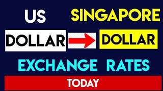 USD to SGD  Convert US Dollars to Singapore Dollars 27 SEP 2024 [upl. by Nemzzaj]