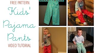 How To Sew Pajama Pants free pattern [upl. by Madelina]