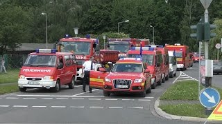 Feuerwehrbereitschaft 1 RP Köln AachenHeinsberg zur überörtlichen Hilfe nach Wesel [upl. by Vicki]