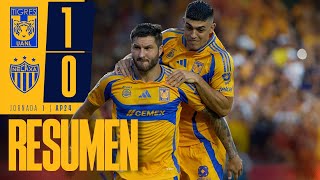 📹 Resumen Liga MX  Tigres 1  0 Necaxa  Jornada 1  Apertura 2024 [upl. by Rizika]