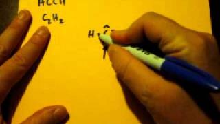 Lewis Dot Structure of C2H2 or CHCH Acetylene or ethyne [upl. by Elmira]