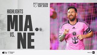 Inter Miami CF vs New England Revolution  Messi Makes History  Full Match Highlights [upl. by Naghem612]