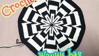 Wayuu bag กระเป๋าวายู ถักสลับสีกระเป๋าวายูถักก้นกระเป๋าวายูง่ายๆMalee DIY [upl. by Nnoved954]