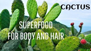 CACTUS  SUPERFOOD FOR BODY AND HAIR [upl. by Cresida]