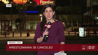 WrestleMania 36 moving out of Tampa will take place at closed set in Orlando [upl. by Ylrebmi]