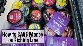 Save MONEY on Fishing Line Bass Fishing on a Budget [upl. by Nosnorb]