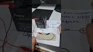 Circuito para comprobar TRANSISTORES NPN repair electricidad viralvideo electronica shortvideo [upl. by Veda]