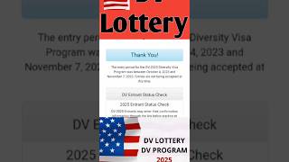 Dv Lottery 2025 How to check Dv Lottery 2025 EDV Result Check [upl. by Treble]