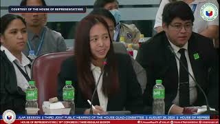 Cassandra Li Ong faces the House quad committee [upl. by Melar]