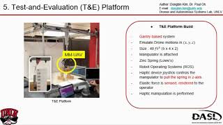 2020 IEEE ACC TestandEvaluation platform for hapticbased aerial manipulation with drones PPT [upl. by Nadean657]